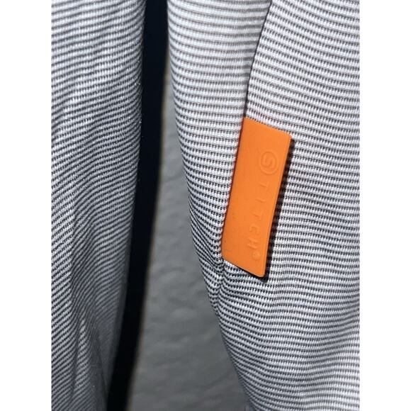 Stitch Scout 1/4 Zip Pullover Golf Jacket Men's L Gray NWT Logo Striped - Picture 10 of 10